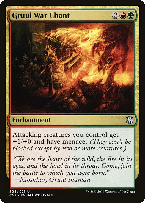 Gruul War Chant — art by Dave Kendall