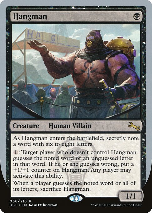 Hangman — art by Alex Konstad