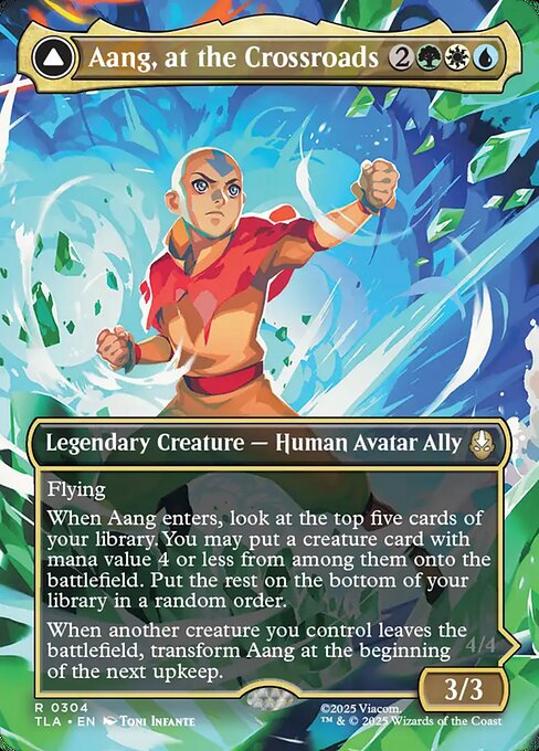 Aang, at the Crossroads // Aang, Destined Savior — art by Toni Infante