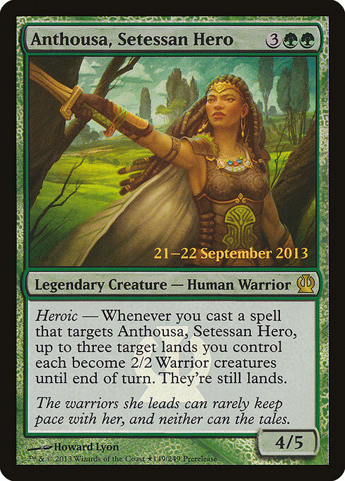 Anthousa, Setessan Hero — art by Howard Lyon