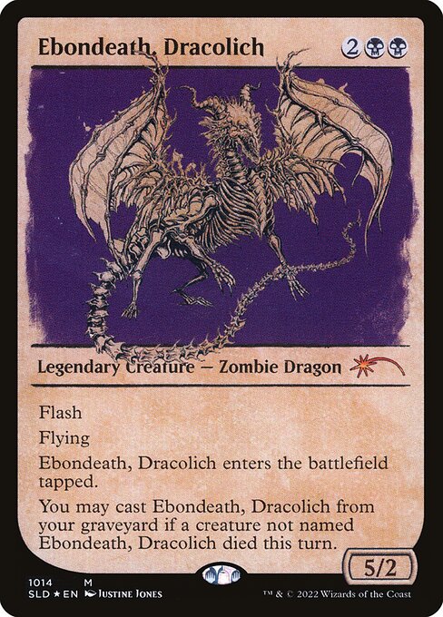 Ebondeath, Dracolich — art by Justine Jones