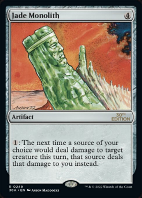Jade Monolith — art by Anson Maddocks