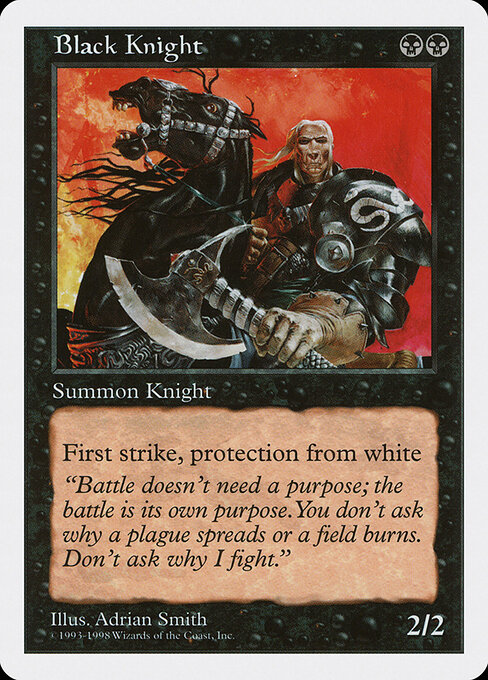 Black Knight — art by Adrian Smith