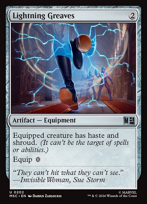 Lightning Greaves — art by Darius Zablockis