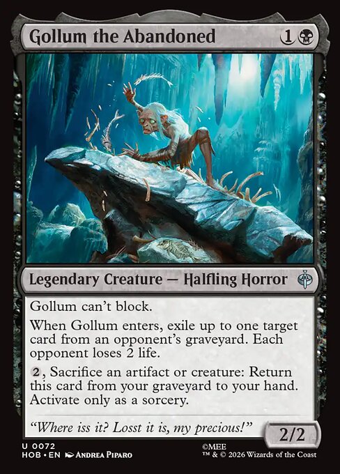 Gollum the Abandoned — art by Andrea Piparo