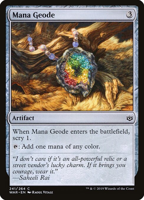 Mana Geode — art by Raoul Vitale