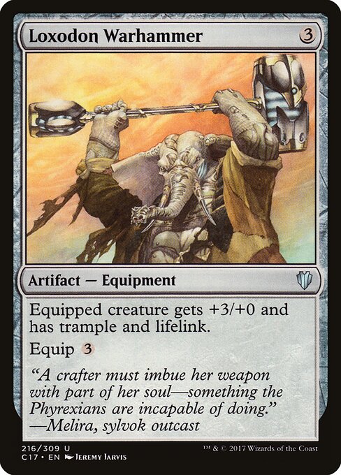 Loxodon Warhammer — art by Jeremy Jarvis