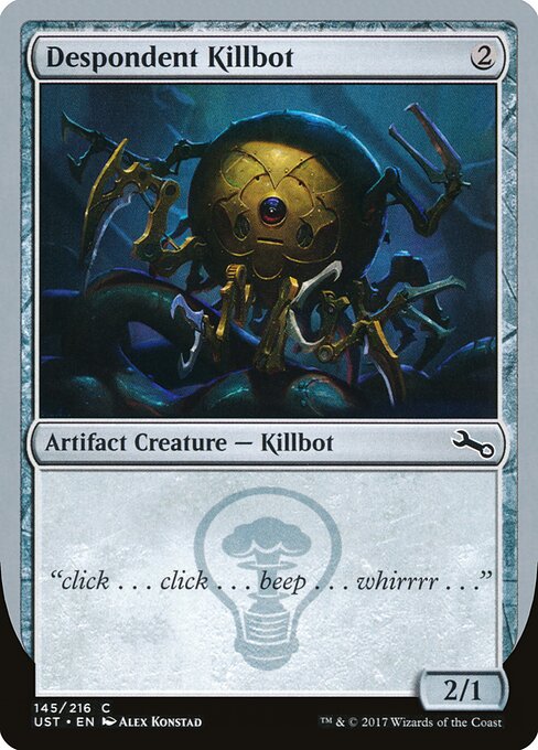 Despondent Killbot — art by Alex Konstad