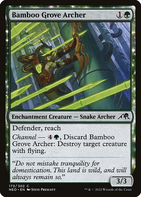 Bamboo Grove Archer — art by Steve Prescott