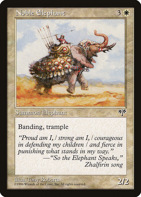 Noble Elephant — art by Tony Roberts