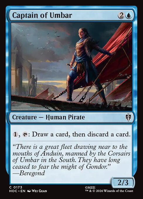 Captain of Umbar — art by Wei Guan