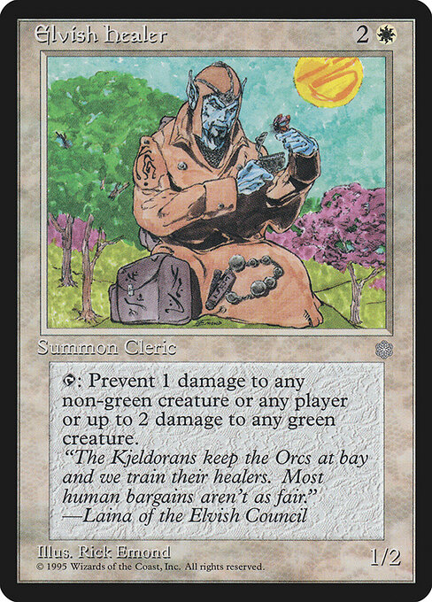 Elvish Healer — art by Rick Emond