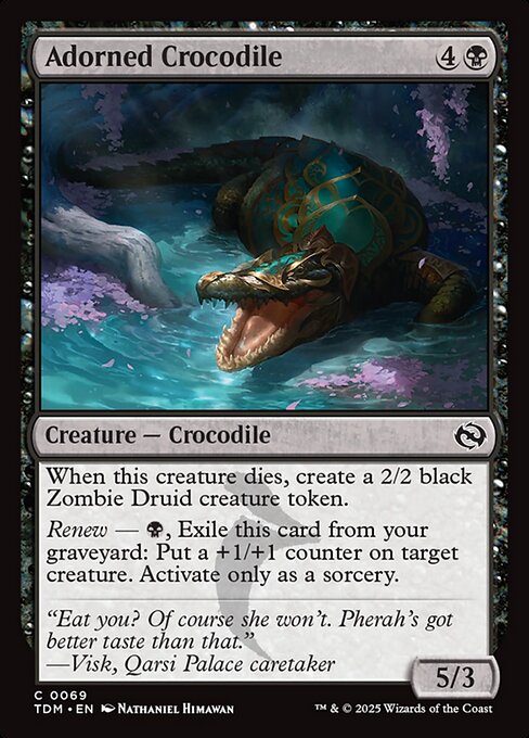 Adorned Crocodile — art by Nathaniel Himawan