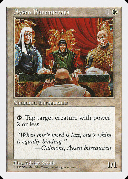 Aysen Bureaucrats — art by Adrian Smith