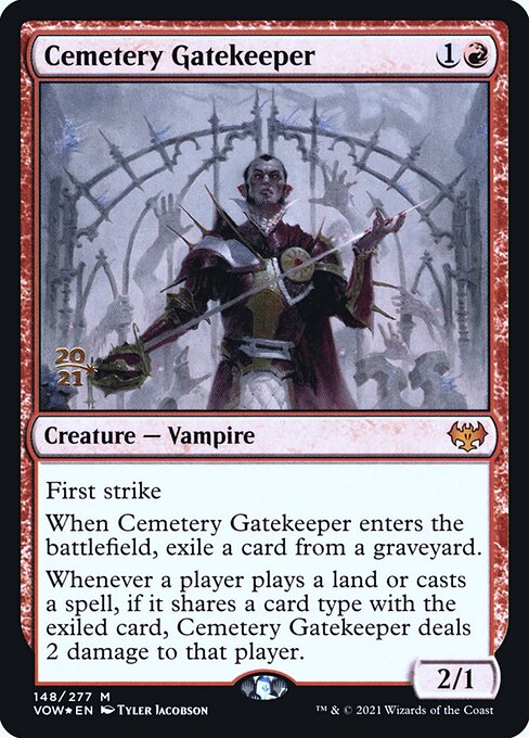 Cemetery Gatekeeper — art by Tyler Jacobson