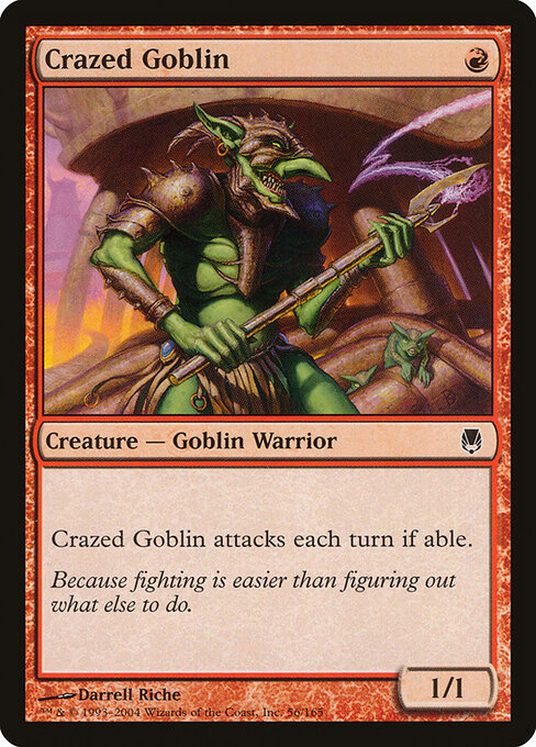 Crazed Goblin — art by Darrell Riche