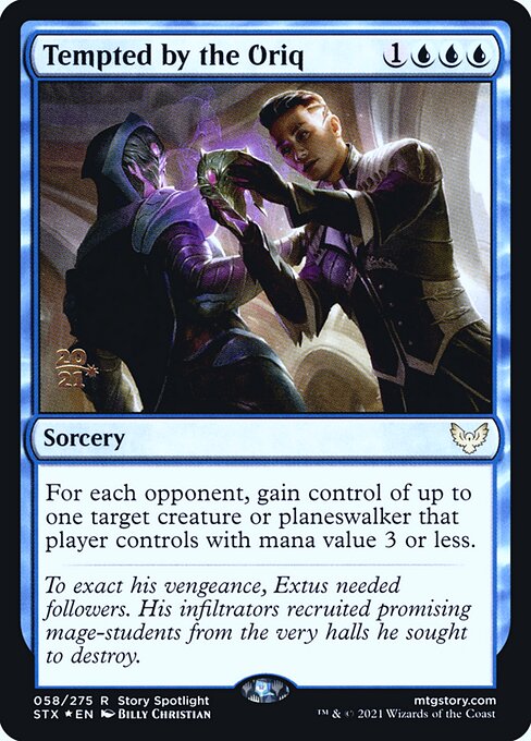 Tempted by the Oriq — art by Billy Christian
