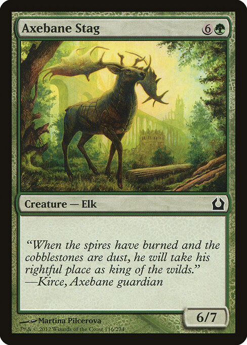 Axebane Stag — art by Martina Pilcerova