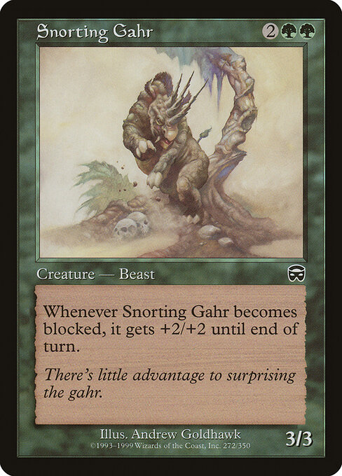 Snorting Gahr — art by Andrew Goldhawk