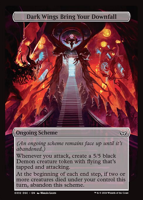 Dark Wings Bring Your Downfall — art by Miklós Ligeti