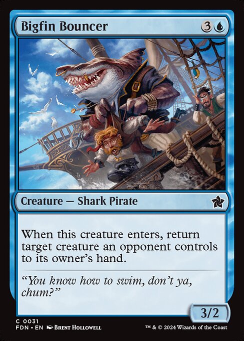 Bigfin Bouncer — art by Brent Hollowell