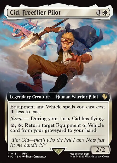 Cid, Freeflier Pilot — art by Billy Christian