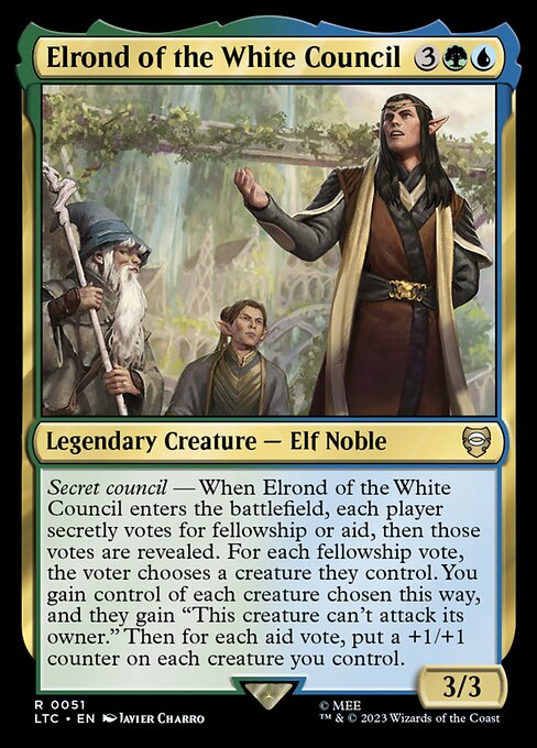Elrond of the White Council — art by Javier Charro