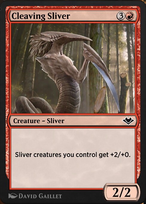 Cleaving Sliver — art by David Gaillet