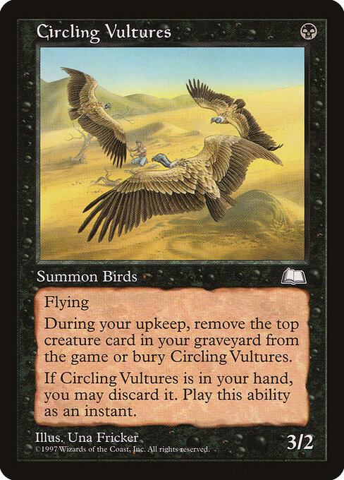 Circling Vultures — art by Una Fricker