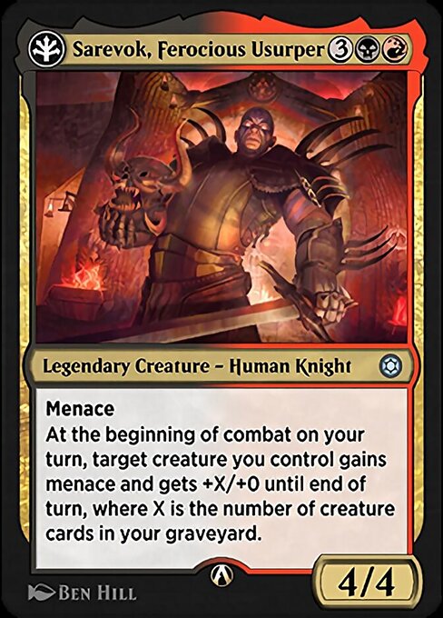 Sarevok, Ferocious Usurper — art by Ben Hill
