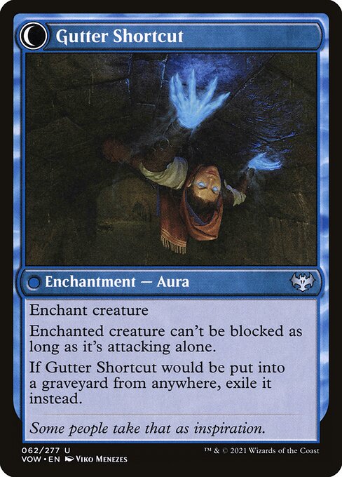 Gutter Skulker // Gutter Shortcut — art by Viko Menezes