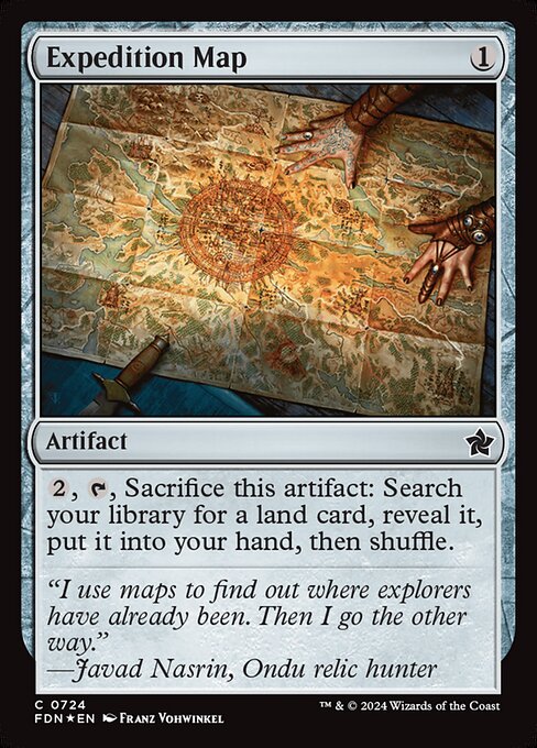 Expedition Map — art by Franz Vohwinkel