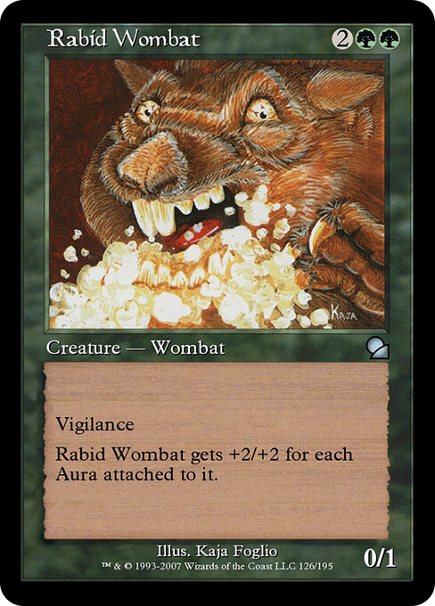 Rabid Wombat — art by Kaja Foglio