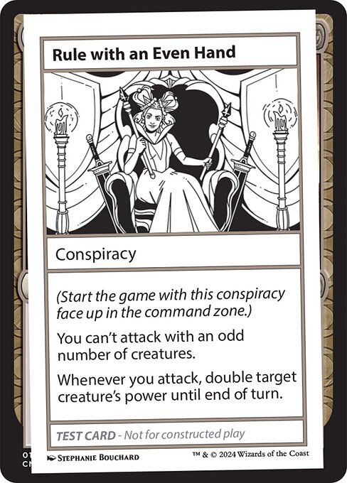 Rule with an Even Hand — art by Stephanie Bouchard