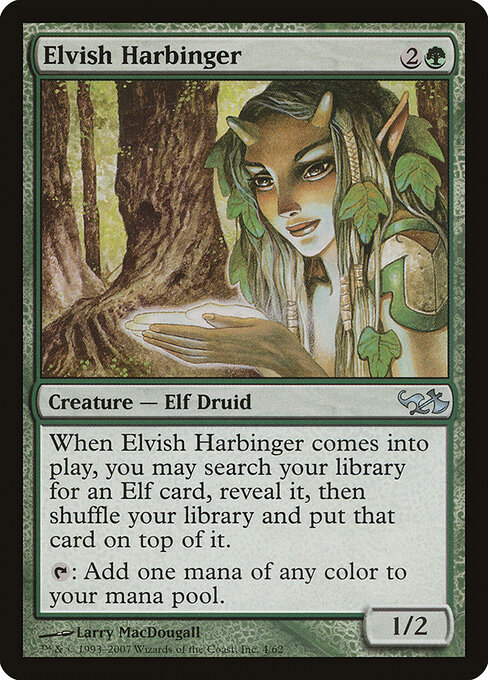Elvish Harbinger — art by Larry MacDougall