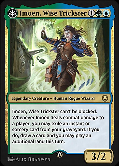 Imoen, Wise Trickster — art by Alix Branwyn