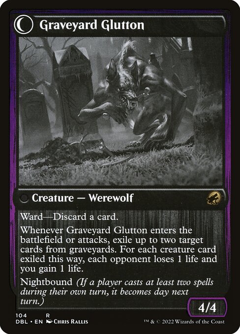 Graveyard Trespasser // Graveyard Glutton — art by Chris Rallis