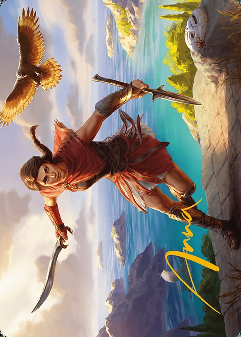 Kassandra, Eagle Bearer // Kassandra, Eagle Bearer — art by Anna Steinbauer