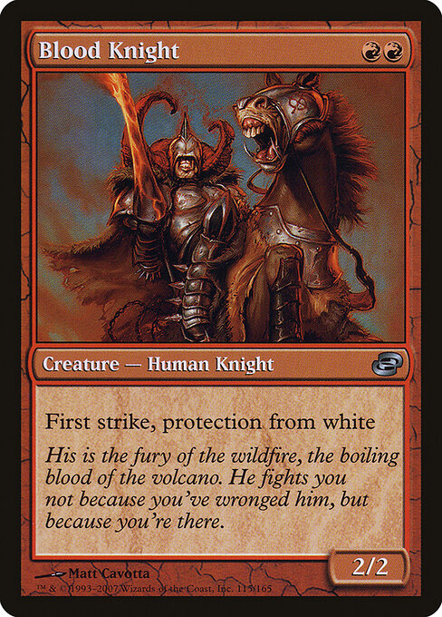 Blood Knight — art by Matt Cavotta
