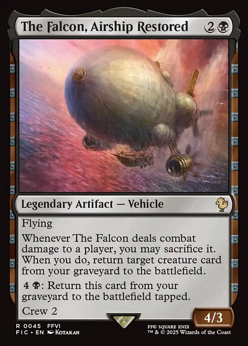The Falcon, Airship Restored — art by Kotakan