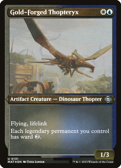 Gold-Forged Thopteryx — art by Titus Lunter