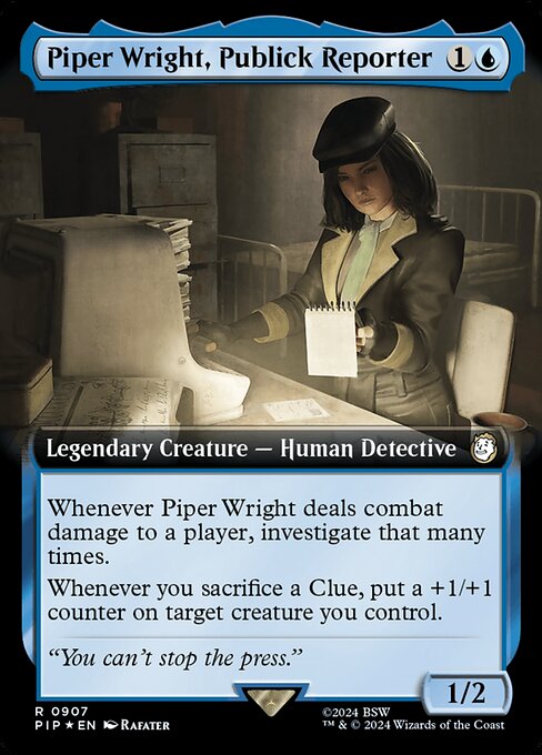 Piper Wright, Publick Reporter — art by Rafater