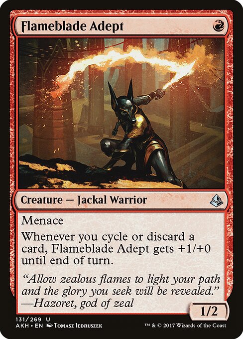 Flameblade Adept — art by Tomasz Jedruszek