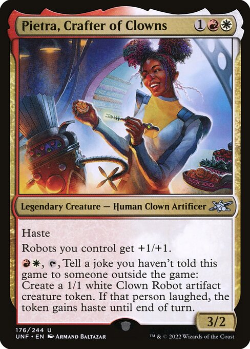 Pietra, Crafter of Clowns — art by Armand Baltazar
