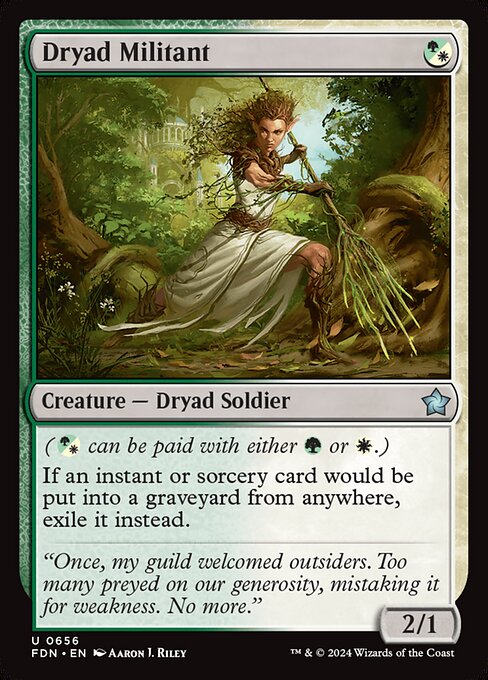 Dryad Militant — art by Aaron J. Riley