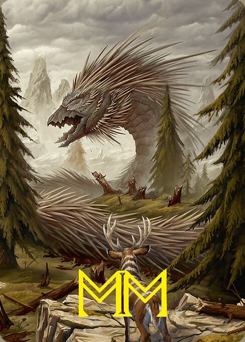 Quilled Greatwurm // Quilled Greatwurm — art by Maxime Minard