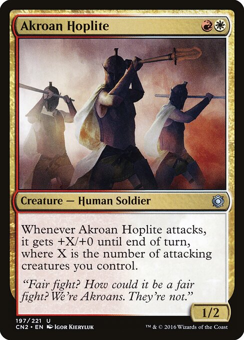 Akroan Hoplite — art by Igor Kieryluk