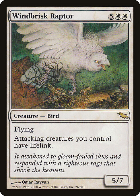 Windbrisk Raptor — art by Omar Rayyan