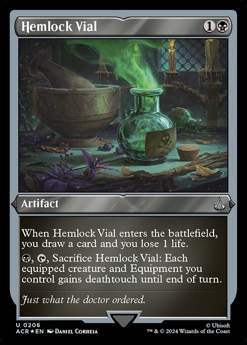 Hemlock Vial — art by Daniel Correia