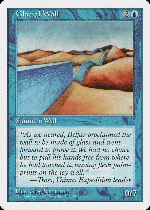 Glacial Wall — art by Greg Simanson
